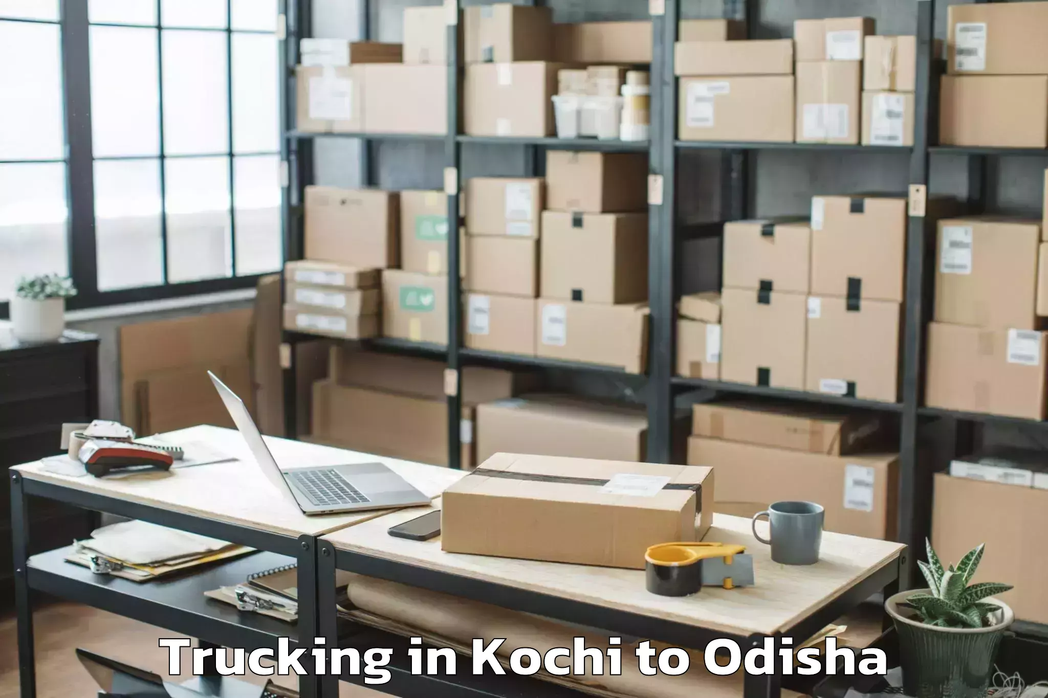 Affordable Kochi to Sarangagarh Trucking